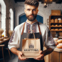Пакет прямокутне.дно, крафт бурый, 220х120х290, 100г/м2, с ручкой (200шт)