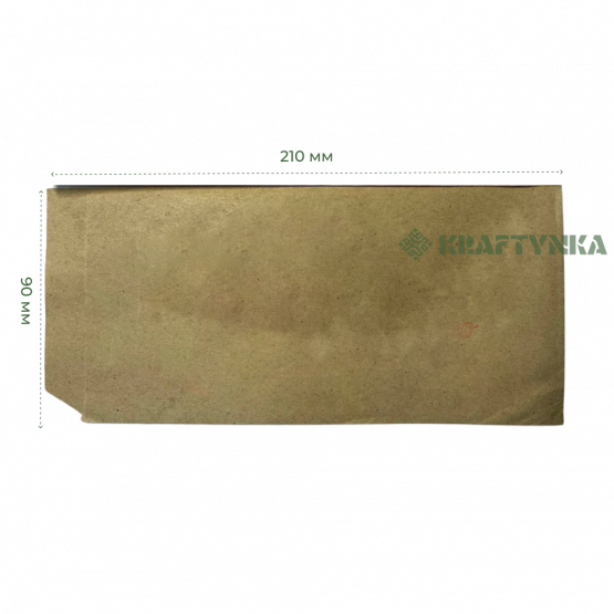 Пакет кутик крафтовий  90х0х210, 40г/м2 (2000шт)