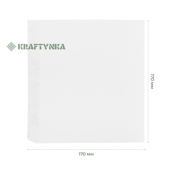 кутик білий  для бургера 170*0*170