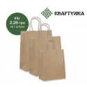 Пакет з ручками 220х120х290, 50г/м2, (300шт)