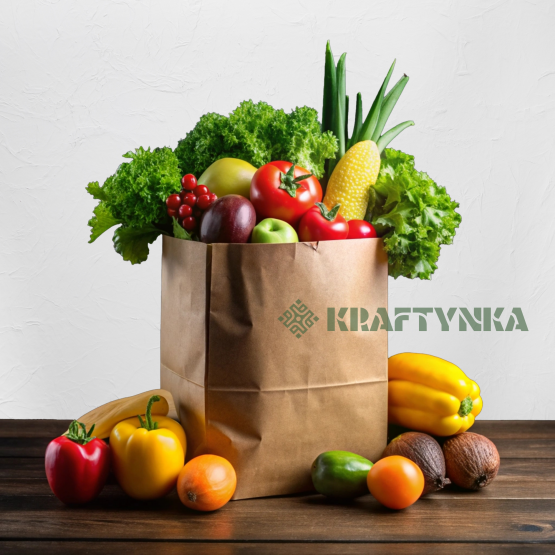 Пакет крафт бурий, Розмір  310х200х350, 80г/м2 (150шт)