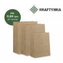 Пакет паперовий з прямокутним дном. Розмір 310х200х350