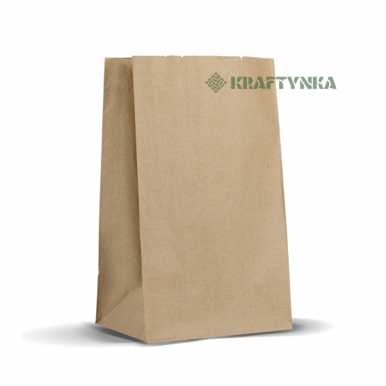 Пакет крафтовий, бурий, 180х120х280, 50г/м2 (500шт)