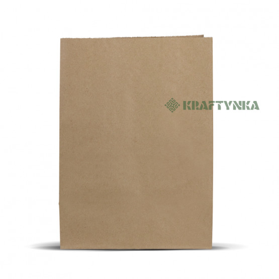 Купити крафт пакет з прямокутним  дном крафт бурый 260х150х350 90 г/м2 | Крафтинка