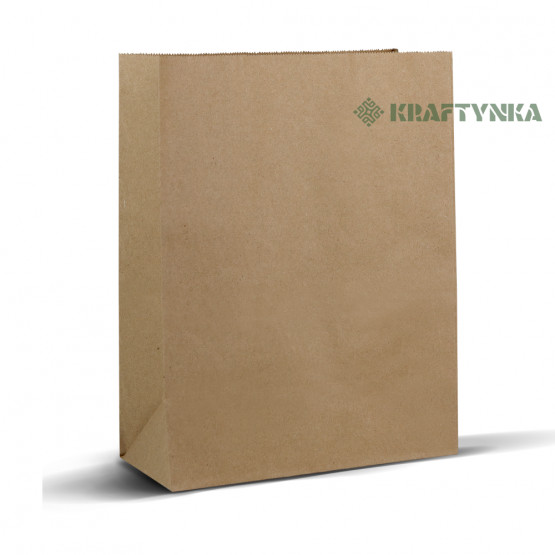 Купити пакет паперовий з мпрямокутним дном  260х150х350 90 г/м2 