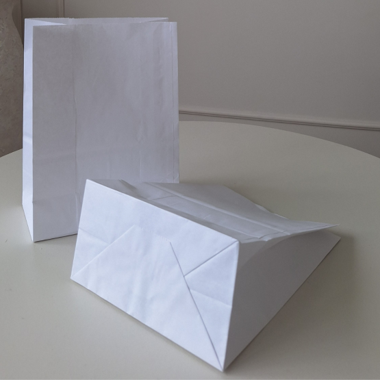 Пакет без ручок крафт білий, 170х90х240, 70гм2 (500шт)