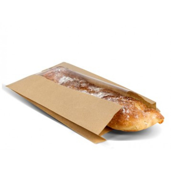 Пакет Саше, крафт бурий, 170х50х340, 40г/м2, окно 50 (1000шт)