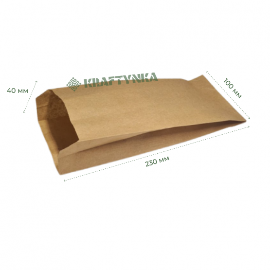 Пакет Саше, бумажный, 100х40х230, 40г/м2 (1000шт)