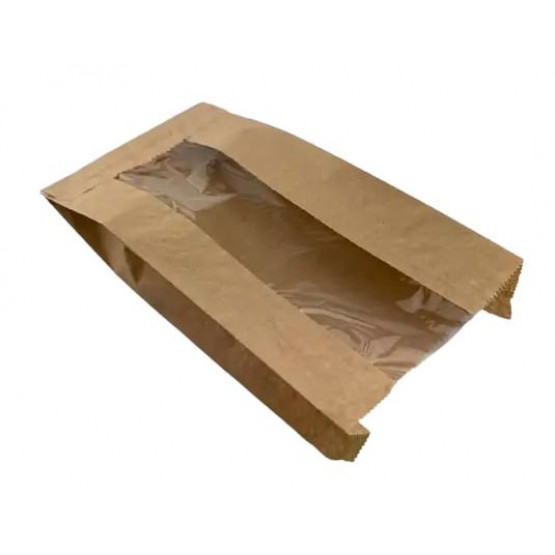 Крафт пакет  Саше, 150х40х230, 40г/м2, вікно 60 (1000шт)