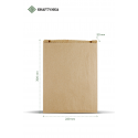 Крафт пакет саше бурий 220х50х300 40 г/м2 1000 шт. | Крафтинка