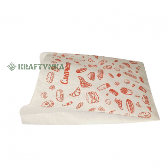 крафт пакет саше для фаст фуду 150х40х210, 40г/м2, (1000шт)