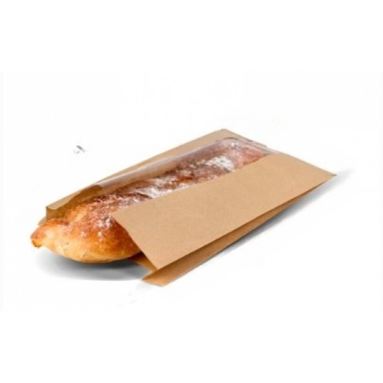 Пакет Саше, крафт бурий, 150х50х340, 40г/м2, окно 50 (1000шт)