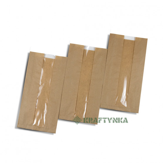 Пакет Саше крафтовий. Розмір:170х50х340, 40г/м2,