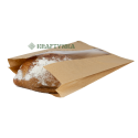Крафт пакет саше  250х60х400, 40г/м2, вікно 80 (1000шт)